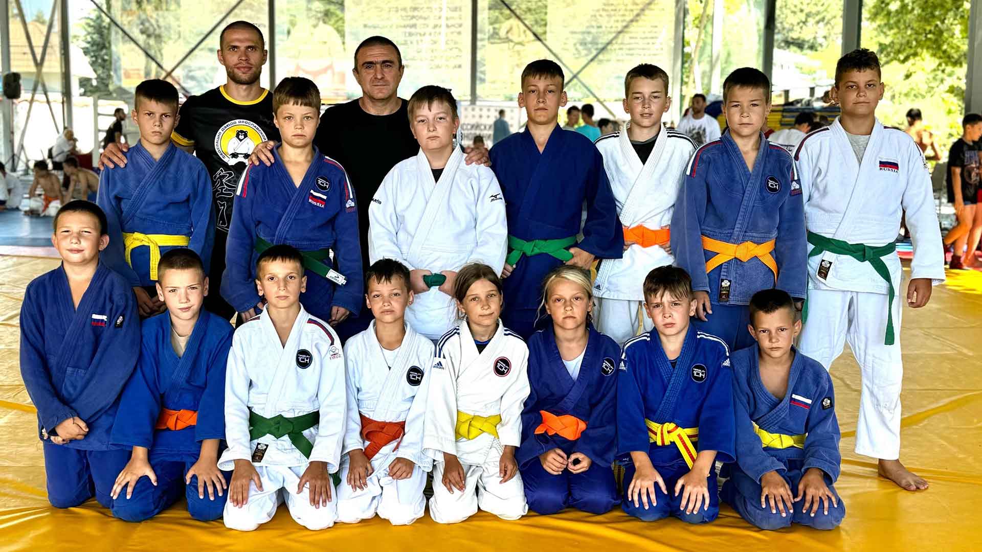 Спортсмены Федерации дзюдо Ярославской области на всероссийских учебно-тренировочных сборах в п.Агой.